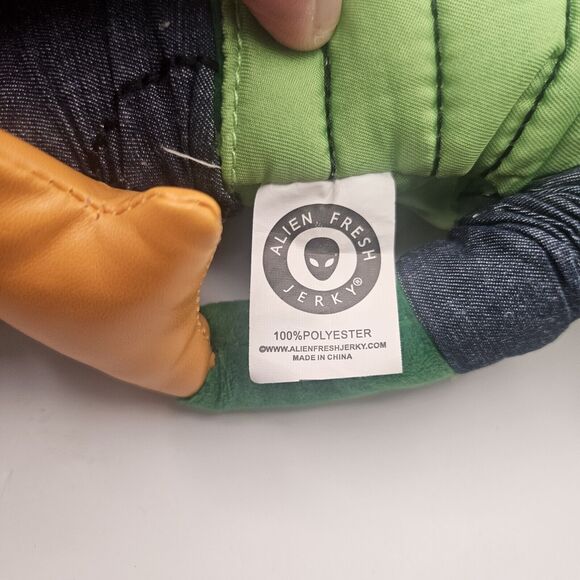 ALIEN FRESH JERKY 19" Area 51 USA Tall Thin Green PLUSH Baker CA SOUVENIR - Picture 9 of 9